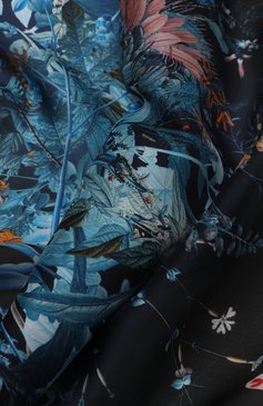 Женский шелковый платок fresco RADICAL CHIC черного цвета, арт. 670881.23.03 | Фото 3 (Принт: С принтом; Материал: Текстиль, Шелк)