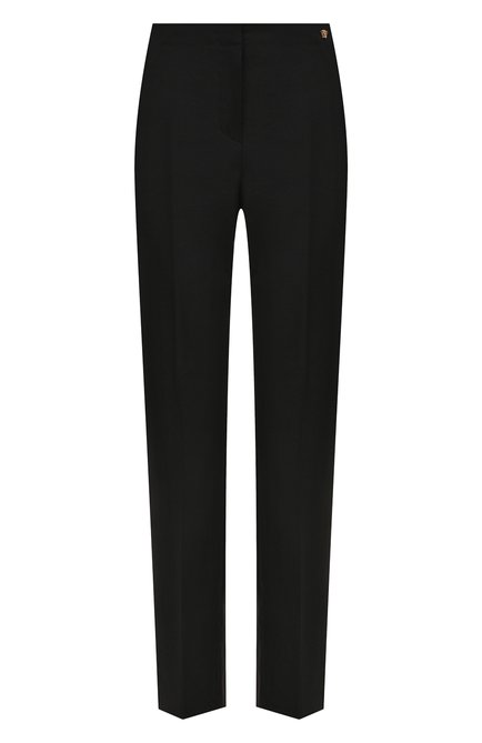 Женские шерстяные брюки VERSACE черного цвета по цене 89950 руб., арт. 1003538/1A00537 | Фото 1