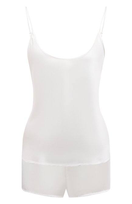 Женская шелковая пижама LA PERLA белого цвета по цене 34150 руб., арт. 0045610 | Фото 1