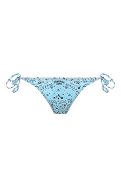 Женский плавки-бикини MOSCHINO голубого цвета, арт. 231V2/A5945/4902 | Фото 1 (Женское Кросс-КТ: Раздельные купальники; Материал внешний: Синтетический материал)