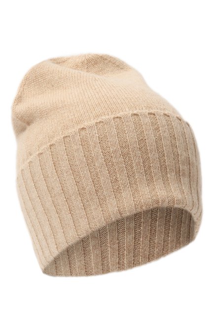 Женская кашемировая шапка NOT SHY бежевого цвета, арт. 4301030C | Фото 1 (Материал: Текстиль, Шерсть, Кашемир; Нос: Не проставлено; Материал сплава: Проставлено)
