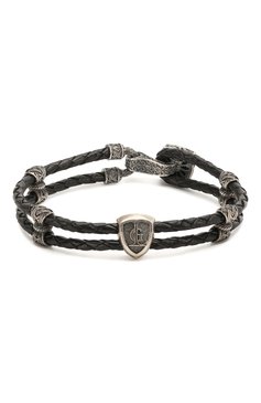 Мужской браслет возрождение империи GL JEWELRY черного цвета, арт. M4401017-S97-01 | Фото 1 (Материал: Натуральная кожа; Региональные ограничения белый список (Axapta Mercury): RU)