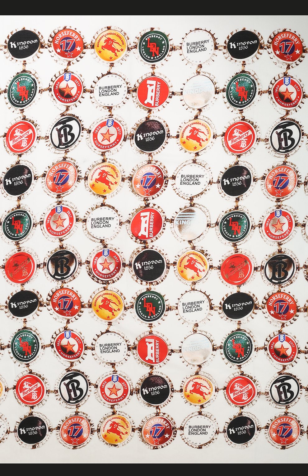 Женский платок из смеси хлопка и шелка BURBERRY разноцветного цвета, арт. 8021733 | Фото 3 (Материал: Текстиль, Шелк, Хлопок; Статус проверки: Требуются правки, Проверена категория)