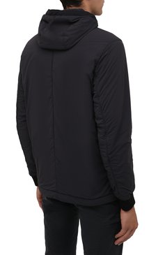 Мужская утепленная куртка STONE ISLAND темно-серого цвета, арт. 751541928 | Фото 4 (Кросс-КТ: Куртка; Рукава: Длинные; Материал внешний: Синтетический материал; Мужское Кросс-КТ: утепленные куртки; Длина (верхняя одежда): Короткие; Материал подклада: Хлопок; Стили: Кэжуэл)