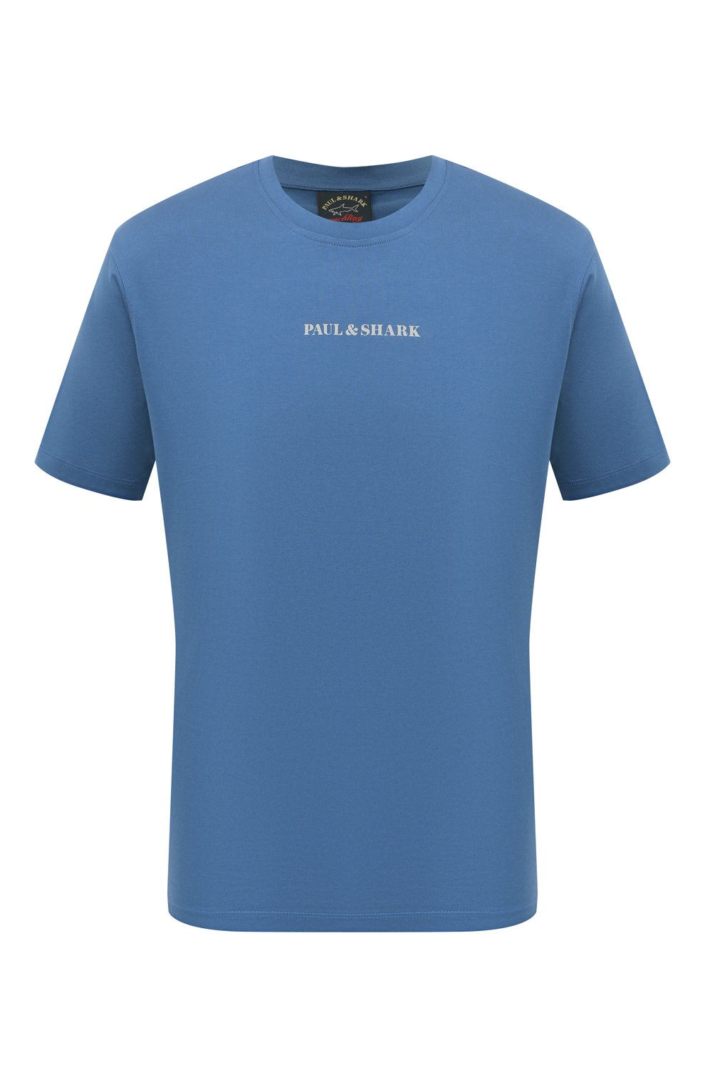 Хлопковая футболка Paul&amp;Shark синего цвета