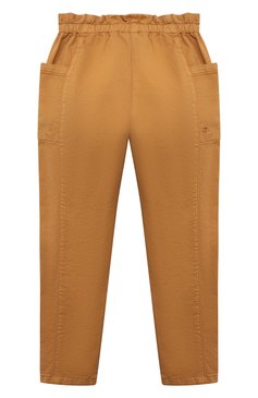 Детские хлопковые брюки BONPOINT бежевого цвета, арт. W01GPAWO1201(036)_866194 | Фото 2 (Случай: Повседневный; Материал внешний: Хлопок)
