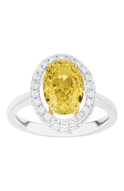 Женские кольцо MERCURY бесцветного цвета, арт. MR28348WYD | Фото 2 (Материал сплава: Белое золото, Желтое золото; Драгоценные камни: Бриллианты)