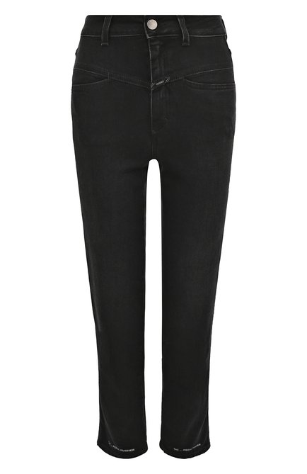 Женские джинсы CLOSED тем но-серого цвета, арт. C88002-02G-2G | Фото 1 (Драгоценные камни: Проставлено; Длина (брюки, джинсы): Стандартные; Материал сплава: Проставлено; Материал внешний: Хлопок)
