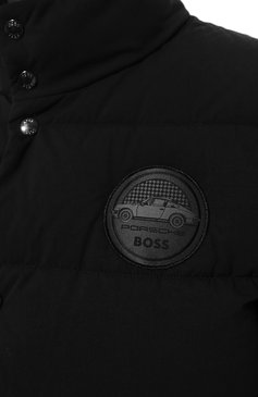 Мужская утепленная куртка boss x porsche BOSS черного цвета, арт. 50493657 | Фото 5 (Кросс-КТ: Куртка; Рукава: Длинные; Материал внешний: Синтетический материал; Мужское Кросс-КТ: утепленные куртки; Материал сплава: Проставлено; Драгоценные камни: Проставлено; Длина (верхняя одежда): Короткие; Стили: Кэжуэл)