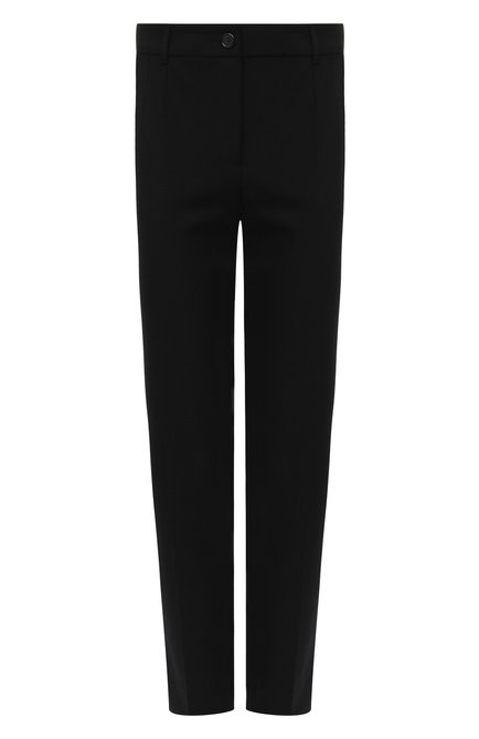 Женские шерстяные брюки DOLCE & GABBANA черного цвета по цене 0 руб., арт. FTAMUT/FUCCS | Фото 1