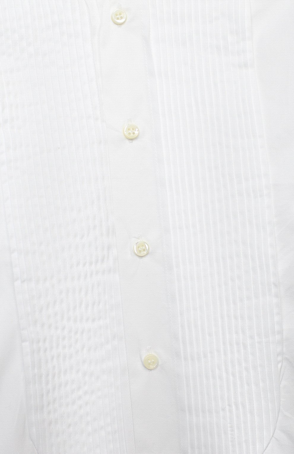 Детская хлопковая рубашка BRUNELLO CUCINELLI белого цвета, арт. BE624S100C | Фото 3 (Рукава: Длинные; Материал сплава: Проставлено; Материал внешний: Хлопок; Стили: Классический; Мальчики-школьная форма: Рубашки; Драгоценные камни: Проставлено; Ростовка одежда: 12 лет | 152 см)