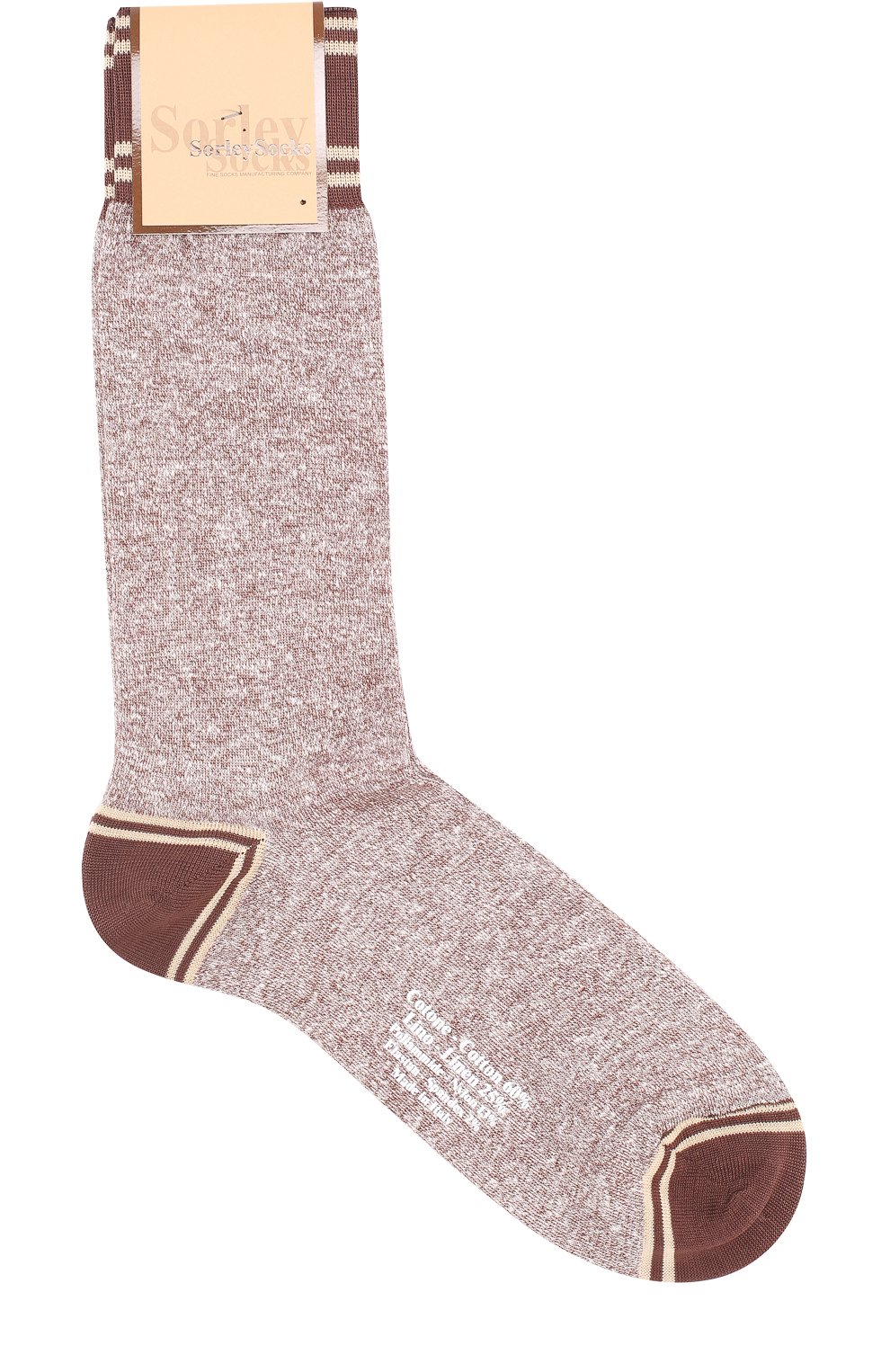Мужские коричневые хлопковые носки SORLEY SOCKS купить в интернет ...