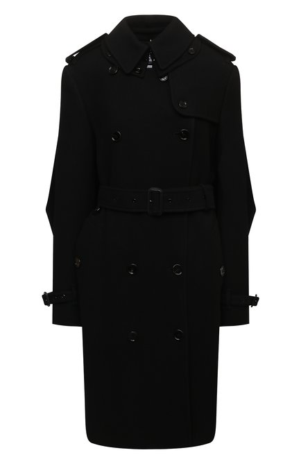 Женское пальто из кашемира и шерсти BURBERRY черного цвета по цене 344000 руб., арт. 8046680 | Фото 1