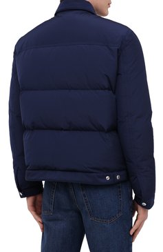 Мужская пуховая куртка DSQUARED2 темно-синего цвета, арт. S74AM1097/S53141 | Фото 4 (Кросс-КТ: Куртка, Пуховик; Мужское Кросс-КТ: пуховик-короткий, Пуховик-верхняя одежда, Верхняя одежда; Рукава: Длинные; Материал внешний: Синтетический материал; Материал подклада: Синтетический материал; Длина (верхняя одежда): Короткие; Материал утеплителя: Пух и перо; Стили: Кэжуэл)