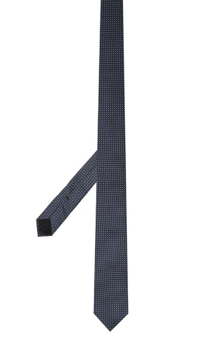 Детский шелковый галстук DAL LAGO синего цвета, арт. N300/7328/III | Фото 2 (Материал: Шелк, Текстиль; Статус проверки: Проверена категория; Кросс-КТ: Школьные аксессуары; Региональные ограничения белый список (Axapta Mercury): RU)