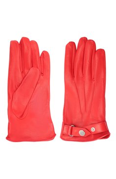 Мужские кожаные перчатки ALEXANDER MCQUEEN красного цвета, арт. 624969/4C52Q | Фото 2 (Материал: Натуральная кожа; Региональные ограничения белый список (Axapta Mercury): RU; Мужское Кросс-КТ: Кожа и замша)