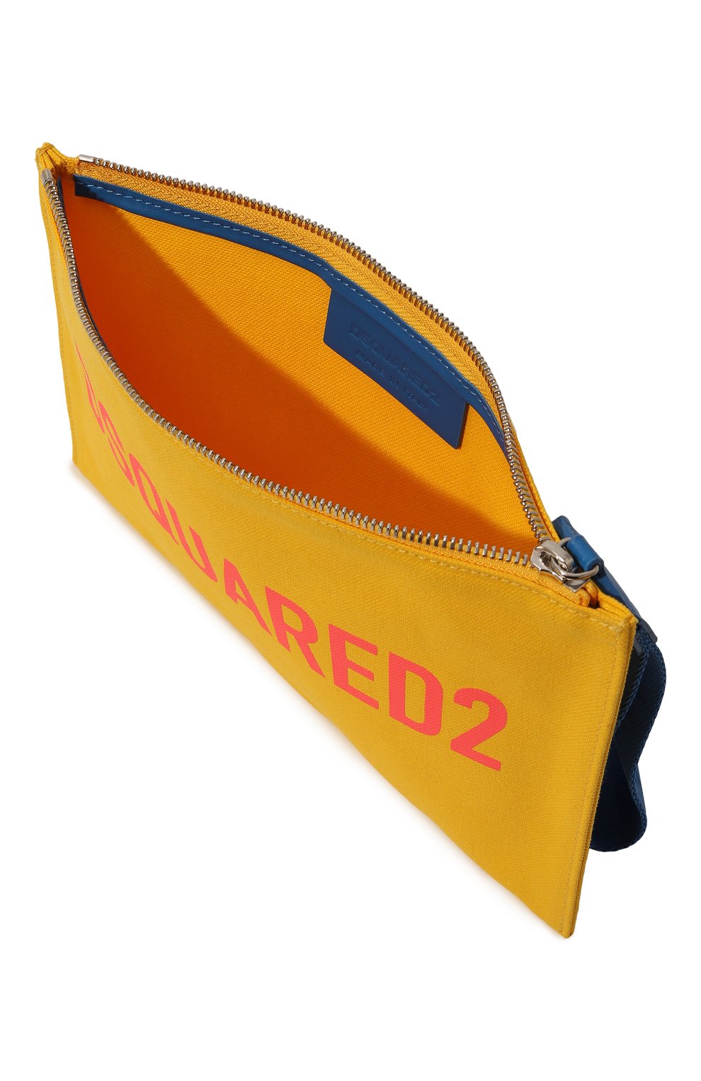 Женский сумка DSQUARED2 желтого цвета, арт. P0W0049 00306190 | Фото 3 (Размер: medium; Женское Кросс-КТ: Клатч-клатчи; Материал: Текстиль)