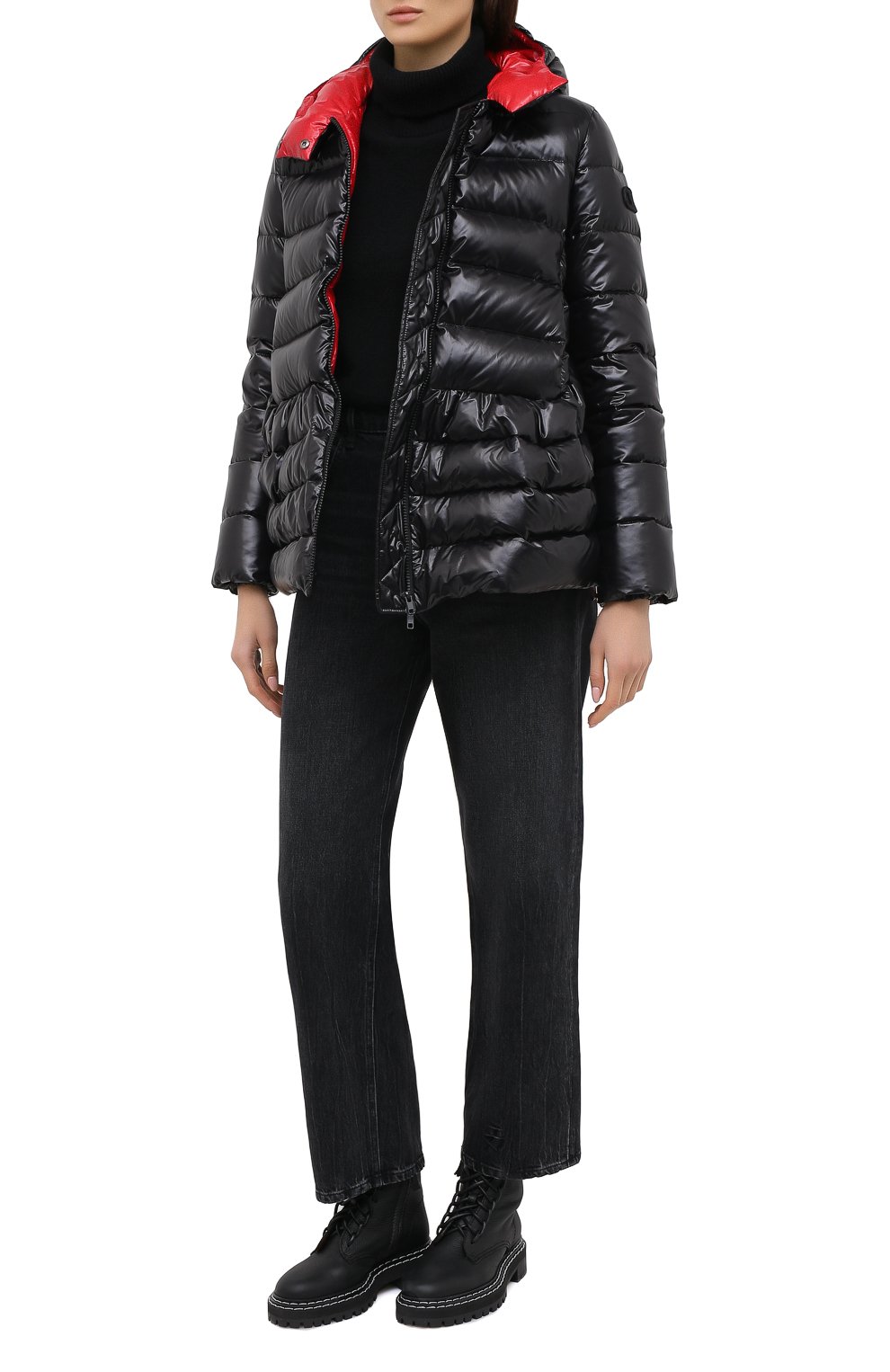 Женская черная пуховая куртка VALENTINO купить в интернет-магазине ЦУМ ...