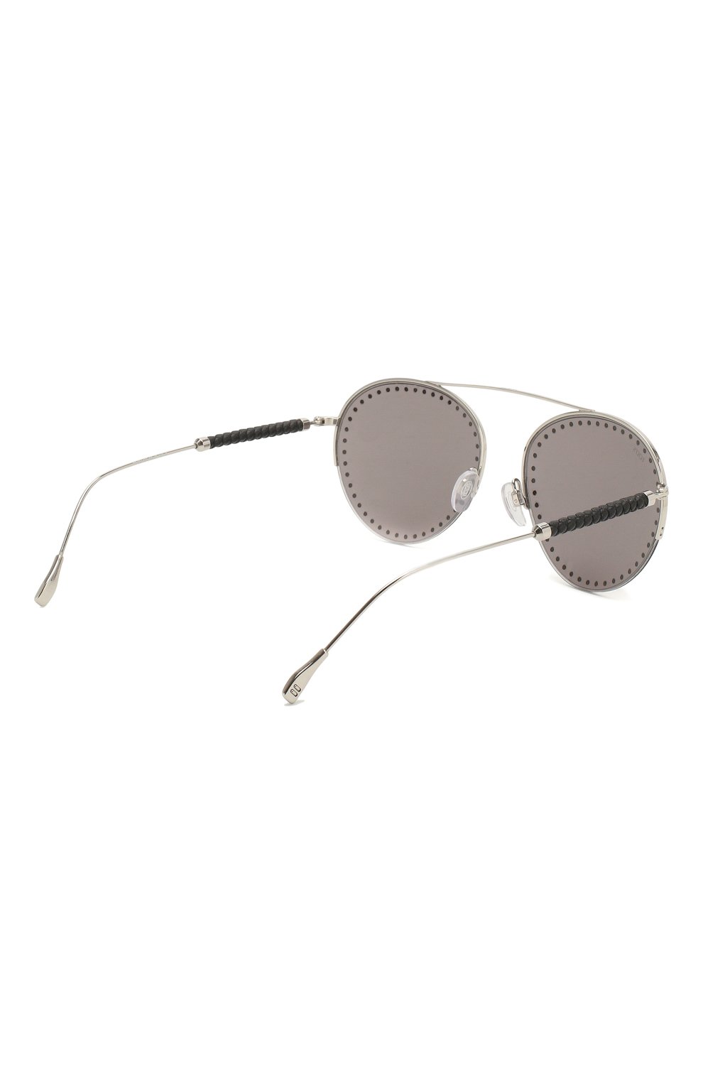 Женские солнцезащитные очки TOD’S серого цвета, арт. X0W02346017AGU | Фото 4 (Тип очков: С/з; Материал: Металл; Оптика Гендер: оптика-женское; Очки форма: Авиаторы)