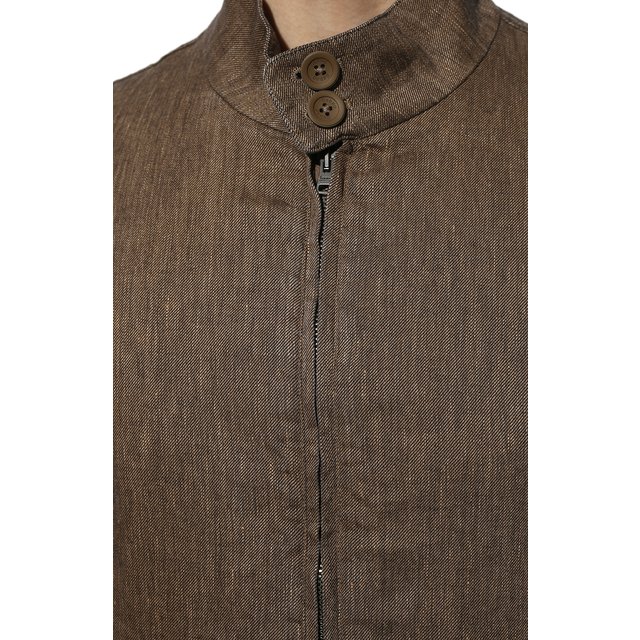 фото Бомбер из хлопка и льна herno