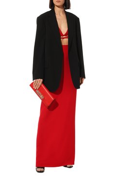 Женская сумка MOSCHINO красного цвета, арт. 2317 A7578/8024 | Фото 7 (Сумки-технические: Сумки через плечо; Размер: medium; Региональные ограничения белый список (Axapta Mercury): Не проставлено; Материал: Натуральная кожа; Материал сплава: Проставлено; Ремень/цепочка: На ремешке; Драгоценные камни: Проставлено)