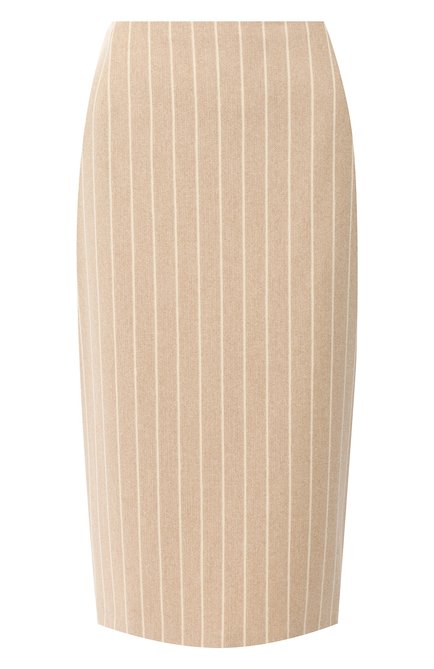 Женская шерстяная юбка RALPH LAUREN бежевого цвета по цене 115000 руб., арт. 290821348 | Фото 1
