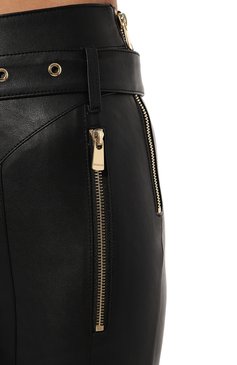 Женские брюки из экокожи PINKO черного цвета, арт. 101643/A12U | Фото 5 (Длина (брюки, джинсы): Стандартные; Женское Кросс-КТ: Брюки-одежда; Материал внешний: Синтетический материал; Силуэт Ж (брюки и джинсы): Прямые; Материал сплава: Проставлено; Кросс-КТ: экокожа; Драгоценные камни: Проставлено)