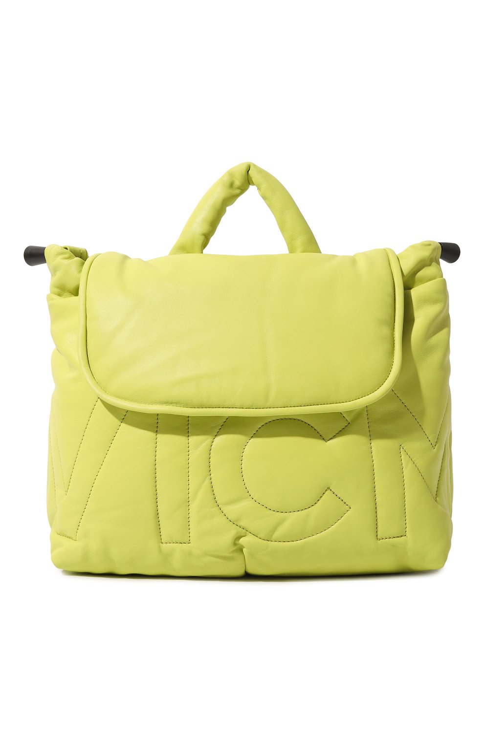 Женский рюкзак peggy small VIC MATIE салатового цвета, арт. 1C0224T_999BE70200 | Фото 1 (Материал: Натуральная кожа; Размер: mini; Стили: Спорт)