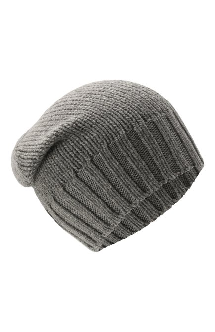 Мужская кашемировая шапка INVERNI серого цвета, арт. 4226 CM | Фото 1 (Материал: Шерсть, Кашемир, Текстиль; Кросс-КТ: Трикотаж)