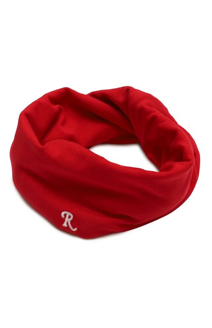 Женский шарф-снуд RAF SIMONS красного цвета, арт. 212-944-19016 | Фото 1 (Материал: Текстиль, Синтетический материал)