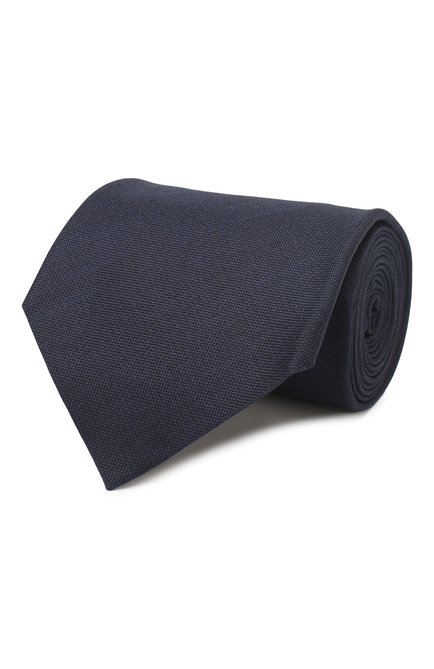 Мужской шелковый галстук TOM FORD темно-синего цвета по цене 0 руб., арт. 7TF05/XTF | Фото 1