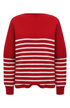 Женский хлопковый пуловер VALENTINO красного цвета, арт. WB3KC24F6H0 | Фото 1 (Рукава: Длинные; Длина (для топов): Стандартные; Материал сплава: Проставлено; Материал внешний: Хлопок; Женское Кросс-КТ: Пуловер-одежда; Драгоценные камни: Проставлено; Стили: Кэжуэл)