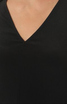 Женское платье ERIKA CAVALLINI черного цвета, арт. S3/P/P3ST05 | Фото 5 (Материал внешний: Шелк, Синтетический материал; Рукава: Длинные; Случай: Повседневный; Длина Ж (юбки, платья, шорты): Макси; Стили: Бохо; Женское Кросс-КТ: Платье-одежда)