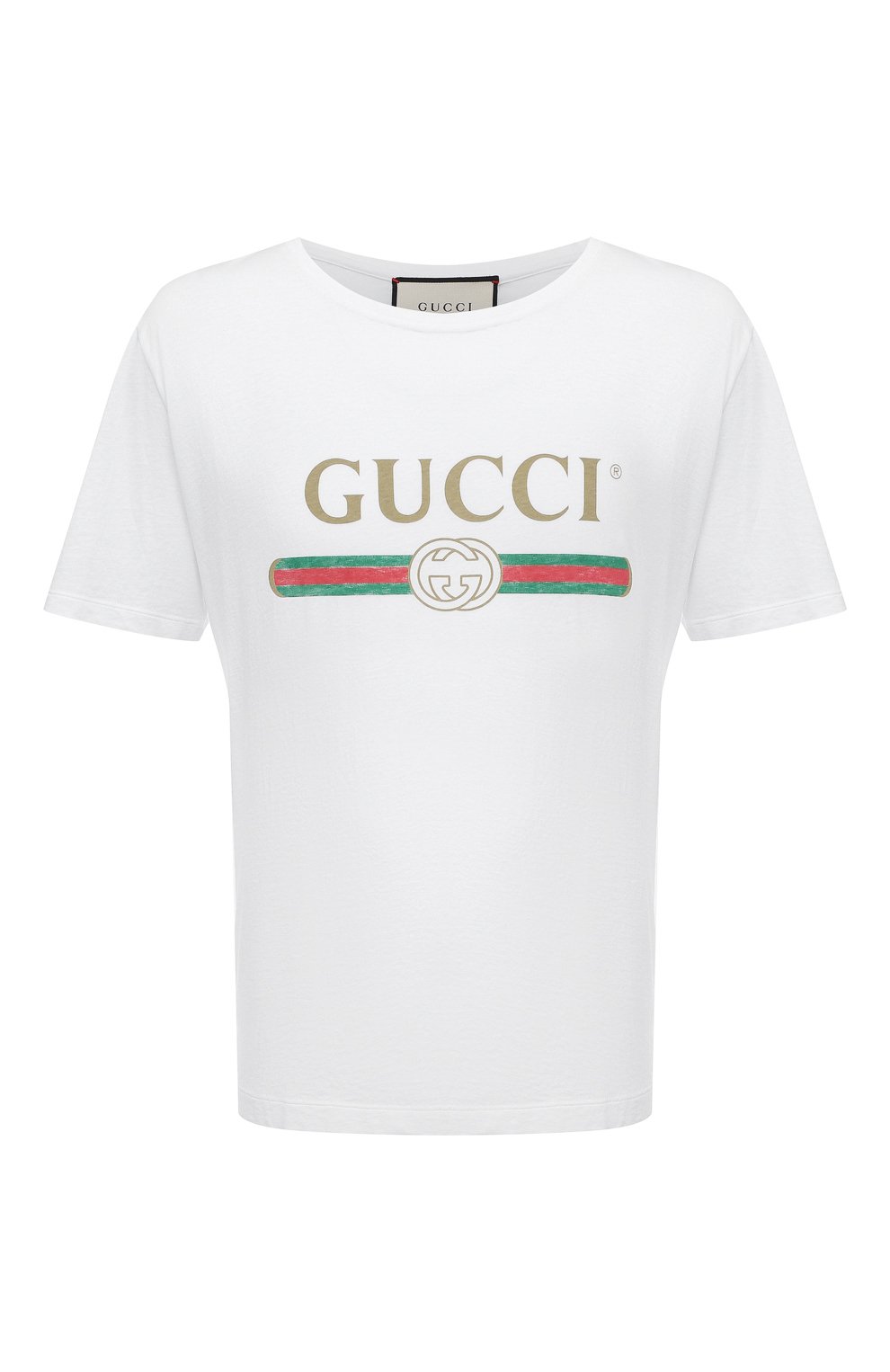 Хлопковая футболка Gucci 440103 X3F05