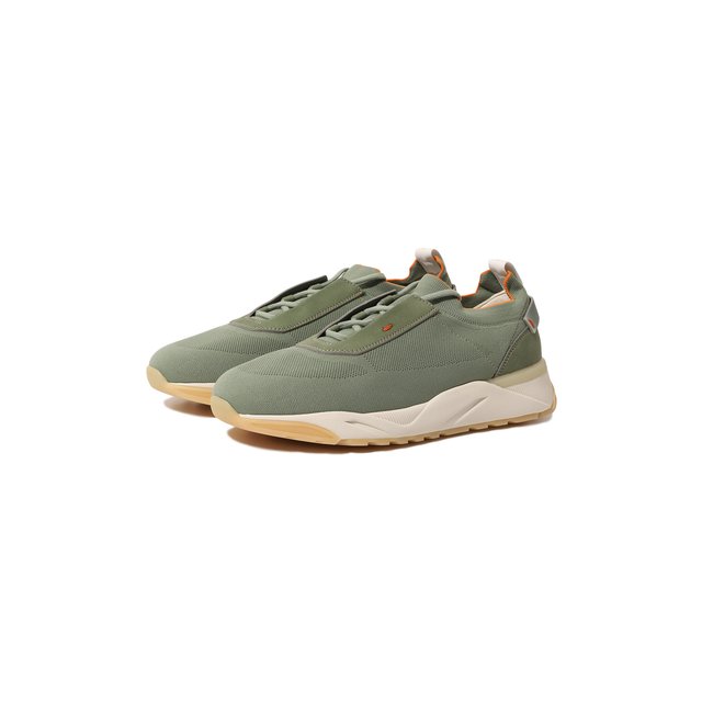 Текстильные кроссовки Santoni MBI021601BTTCSB3V24