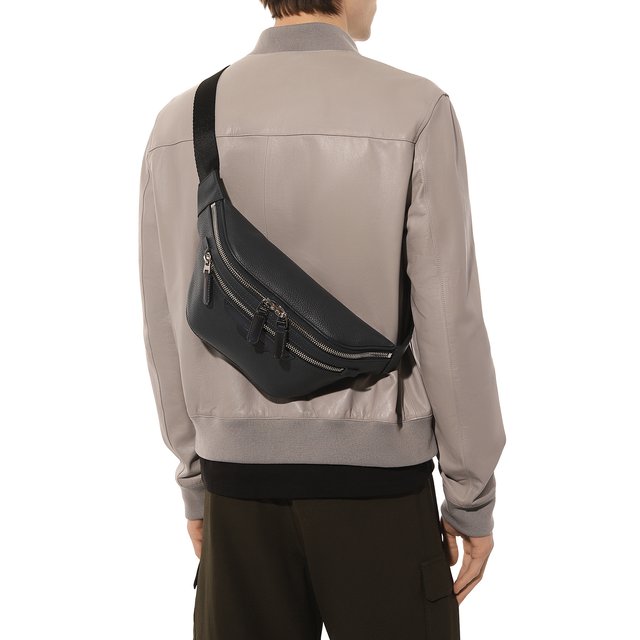 фото Кожаная поясная сумка santoni