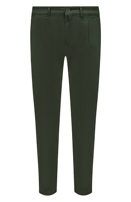 Мужские брюки из хлопка и кашемира KITON темно-зеленого цвета по цене 98400 руб., арт. UFPCARJ0301B | Фото 1