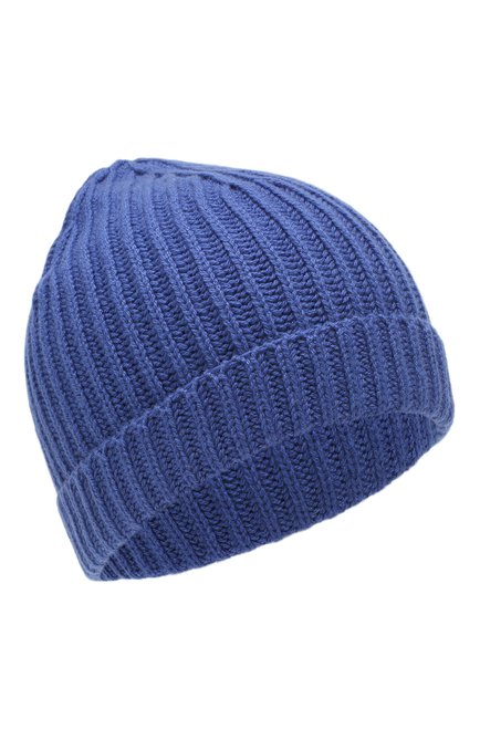 Детского кашемировая шапка LORO PIANA синего цвета, арт. FAF8492 | Фото 1 (Материал: Шерсть, Кашемир, Текстиль; Статус проверки: Проверена категория)