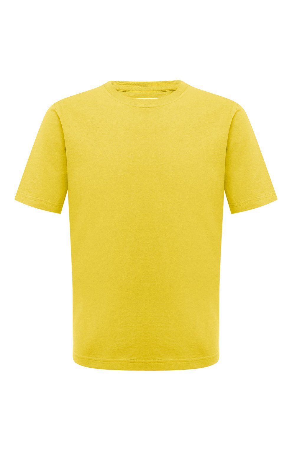 Хлопковая футболка Bottega Veneta Жёлтый 649055/VF1U0 5537460
