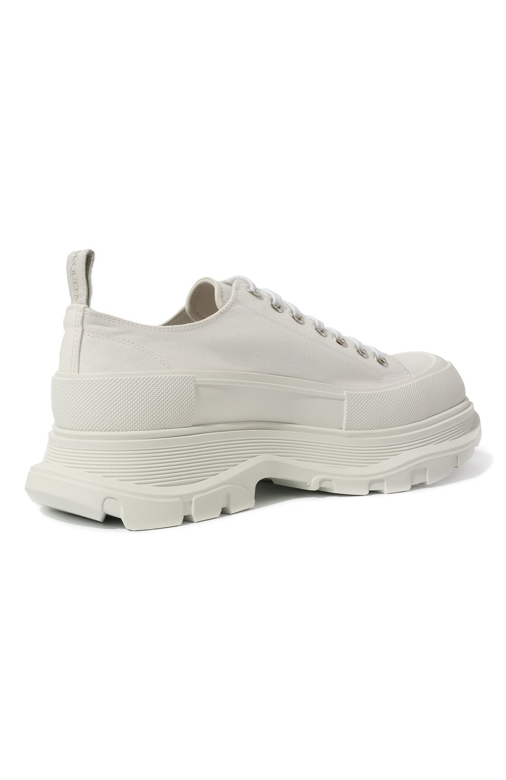 Мужские текстильные ботинки tread slick ALEXANDER MCQUEEN белого цвета, арт. 604257/W4L32 | Фото 5 (Материал внешний: Текстиль; Мужское Кросс-КТ: Ботинки-обувь; Материал внутренний: Натуральная кожа; Материал утеплителя: Без утеплителя; Подошва: Массивная; Длина стельки: 26,0, 26,6, 27,3, 27,6, 28,0, 28,3, 28,7, 29,0, 29,3, 29,6, 30,0, 30,3)