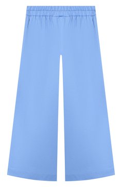 Детские хлопковые брюки PAADE MODE голубого цвета, арт. 20218202/10Y-16Y | Фото 2 (Девочки Кросс-КТ: Брюки-одежда; Материал внешний: Хлопок; Ростовка одежда: 12 лет | 152 см)