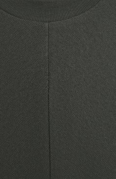 Женская хлопковая футболка BOTTEGA VENETA темно-зеленого цвета, арт. 648233/V0I50 | Фото 5 (Принт: Без принта; Рукава: Короткие; Длина (для топов): Стандартные; Региональные ограничения белый список (Axapta Mercury): RU; Материал сплава: Проставлено; Материал внешний: Хлопок; Женское Кросс-КТ: Футболка-одежда; Драгоценные камни: Проставлено; Стили: Минимализм)