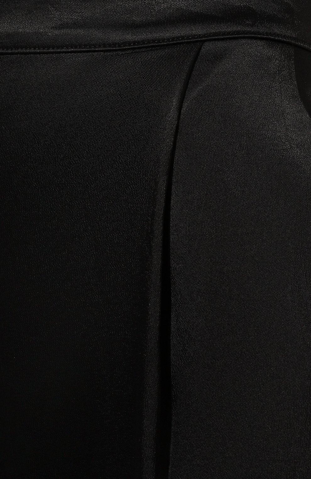 Женские брюки из вискозы PATRIZIA PEPE черного цвета, арт. 8P0376_A2HU | Фото 5 (Силуэт Ж (брюки и джинсы): Широкие; Длина (брюки, джинсы): Стандартные; Женское Кросс-КТ: Брюки-одежда; Стили: Классический; Материал внешний: Вискоза; Материал подклада: В искоза)