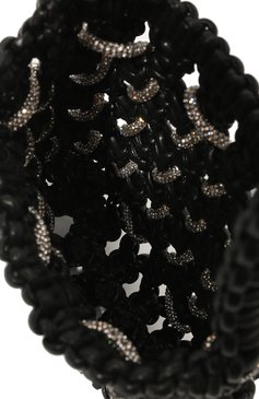 Женск ий сумка-тоут woven small YUZEFI черного цвета, арт. YUZC0-HB-SWCT-01 | Фото 5 (Сумки-технические: Сумки-шопперы; Материал: Текстиль, Экокожа; Размер: small)