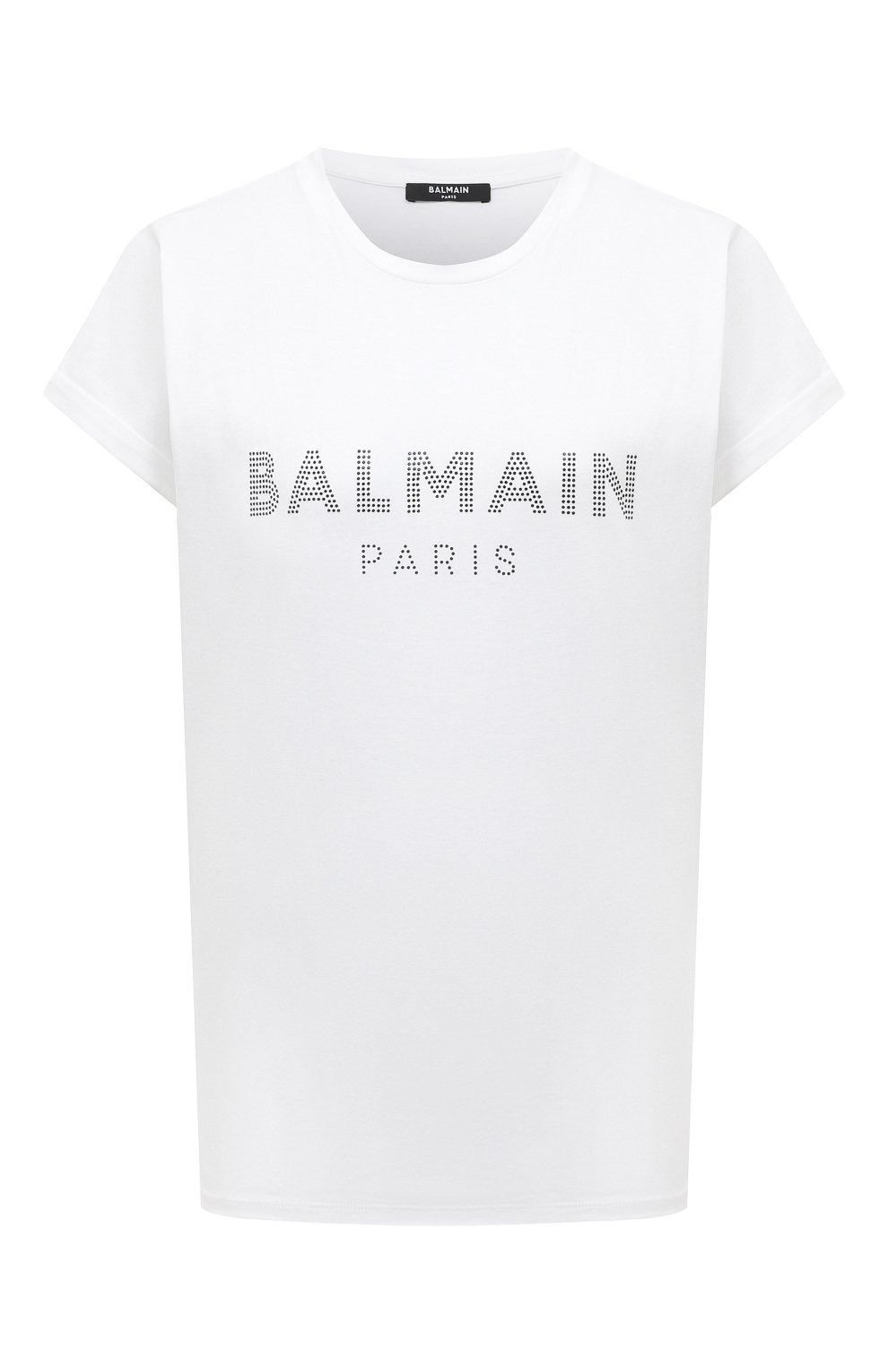 Женская белая хлопковая футболка BALMAIN купить в интернет-магазине ЦУМ ...