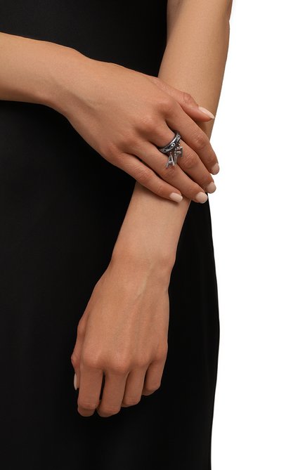 Женское кольцо aiя MIDGARD PARIS серебряного цвета, арт. 5729bs | Фото 2 (Нос: Не проставлено; Региональные ограничения белый список (Axapta Mercury): Не проставлено)