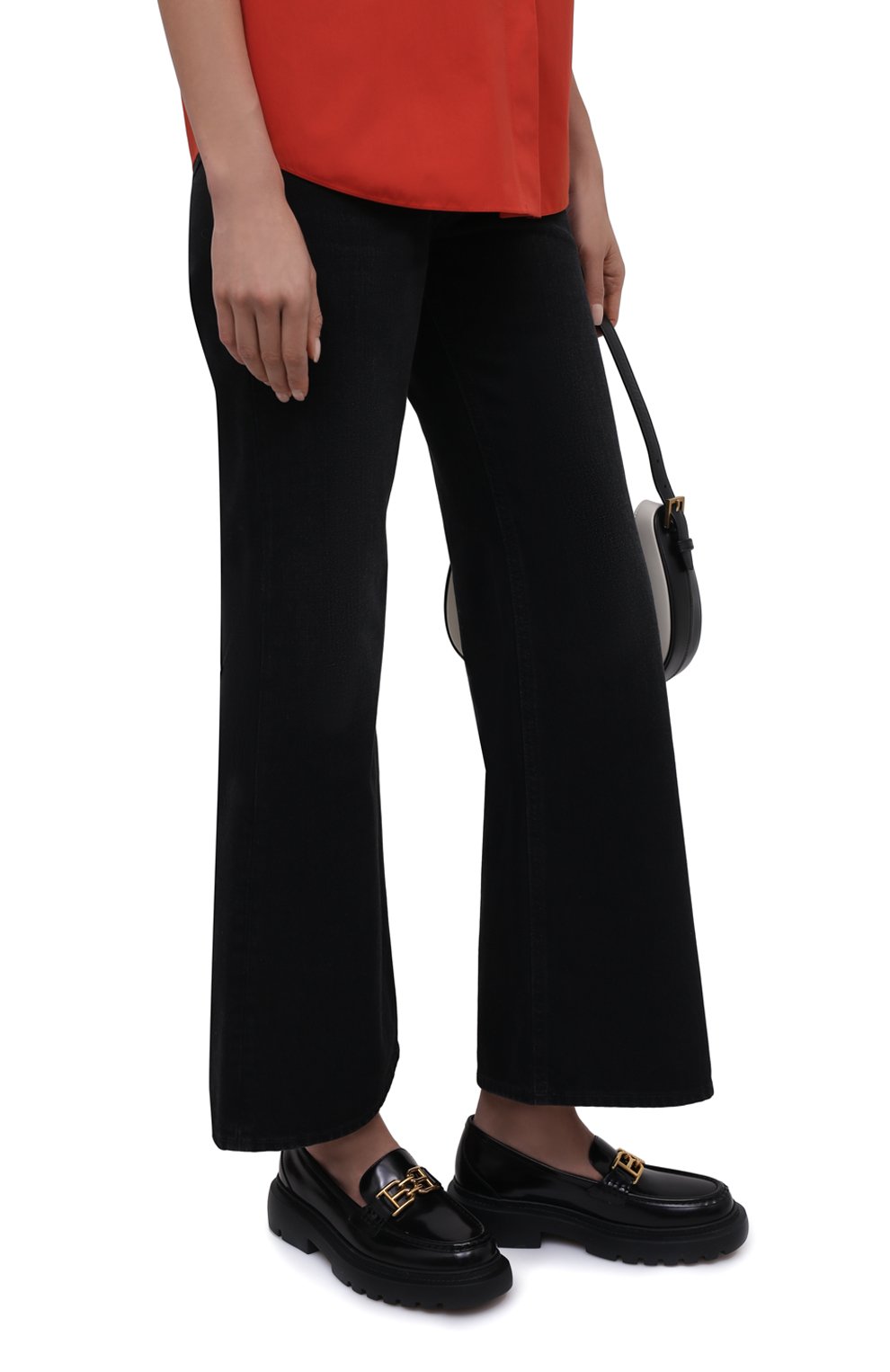 Женские кожаные лоферы BALLY черного цвета, арт. WF0002/VT006 | Фото 3 (Подошва: Платформа; Материал внешний: Кожа; Каблук высота: Низкий; Материал внутренний: Натуральная кожа)