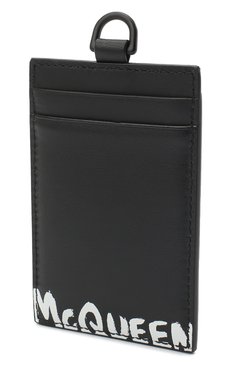 Мужской кожаный футляр для кредитных карт ALEXANDER MCQUEEN черного цвета, арт. 625527/1NT4B | Фото 6 (Материал: Натуральная кожа)
