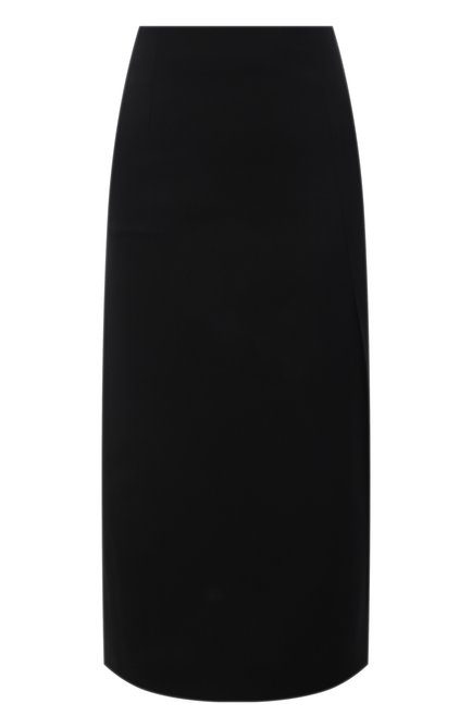 Женская шерстяная юбка LORO PIANA черного цвета по цене 169500 руб., арт. FAL8031 | Фото 1
