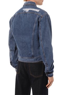 Мужская джинсовая куртка NICK FOUQUET синего цвета, арт. NFMW67002H/NW155A | Фото 4 (Кросс-КТ: Куртка, Деним; Рукава: Длинные; Материал сплава: Проставлено; Материал внешний: Хлопок, Деним; Драгоценные камни: Проставлено; Длина (верхняя одежда): Короткие; Стили: Кэжуэл)